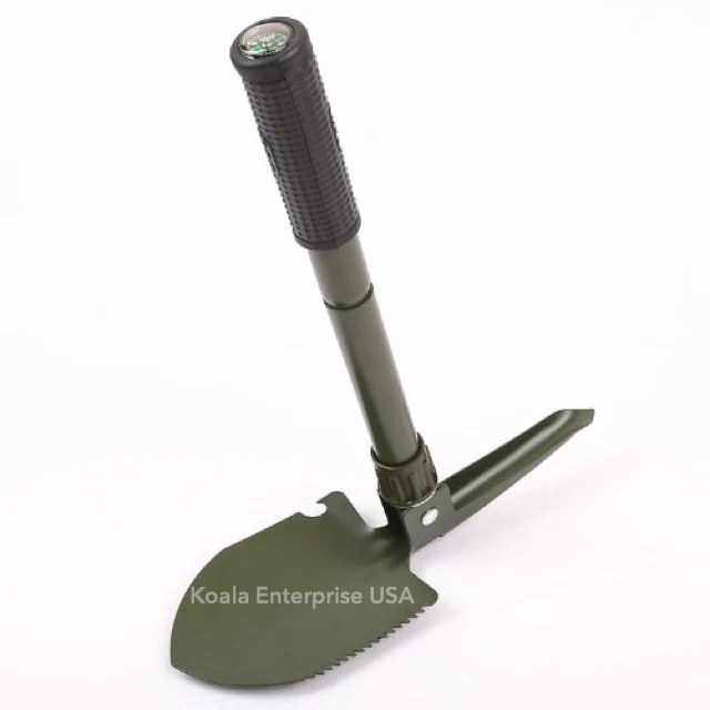 Folding Military Style Shovel Survival Spade Emergency Garden Camping Outdoor - Image 4 of 4