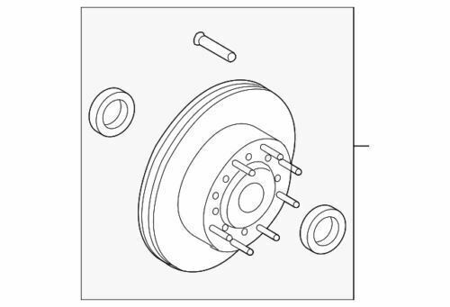 Conjunto de cubo y disco para Ford F-250 F-350 Super Duty 2008-2012 (P/N CC3Z-1102-B)