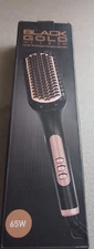 Black Gold Line Hair Straightener Brush