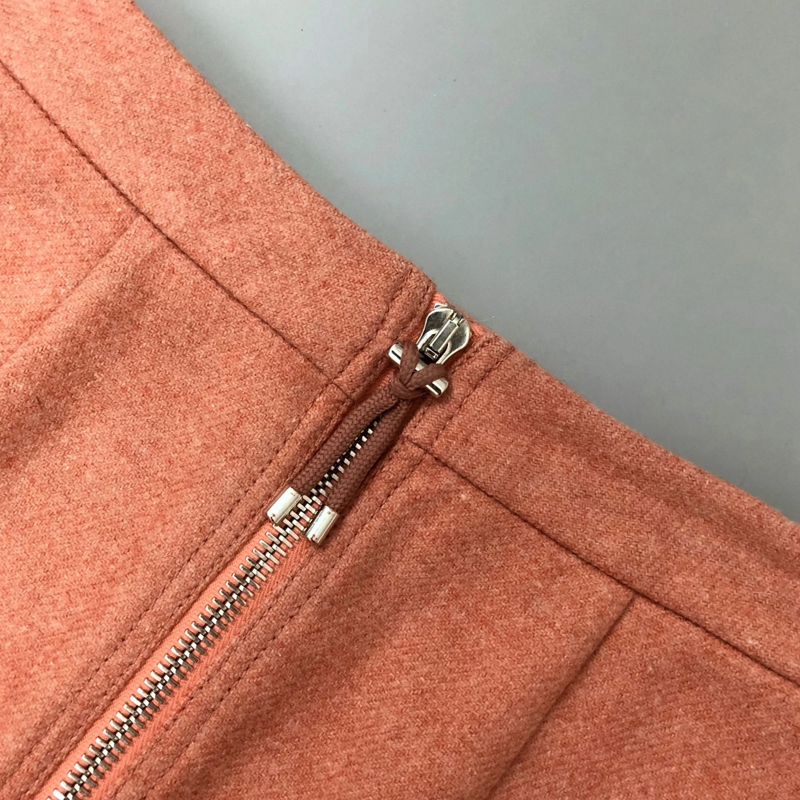 Minigonna originale Acne Studios Prisca rosa melange lana a A line taglia 34 XS US2