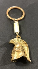  ALBANIA VINTAGE METAL KEY CHAIN PENDANT-ILLYRIAN HELMET KEY CHAIN-SOUVENIR-CUTE