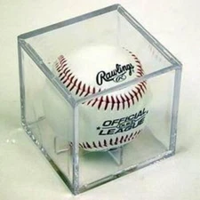 12 BASEBALL CUBES BALL SQUARE DISPLAY CUBE CASE SQUARES