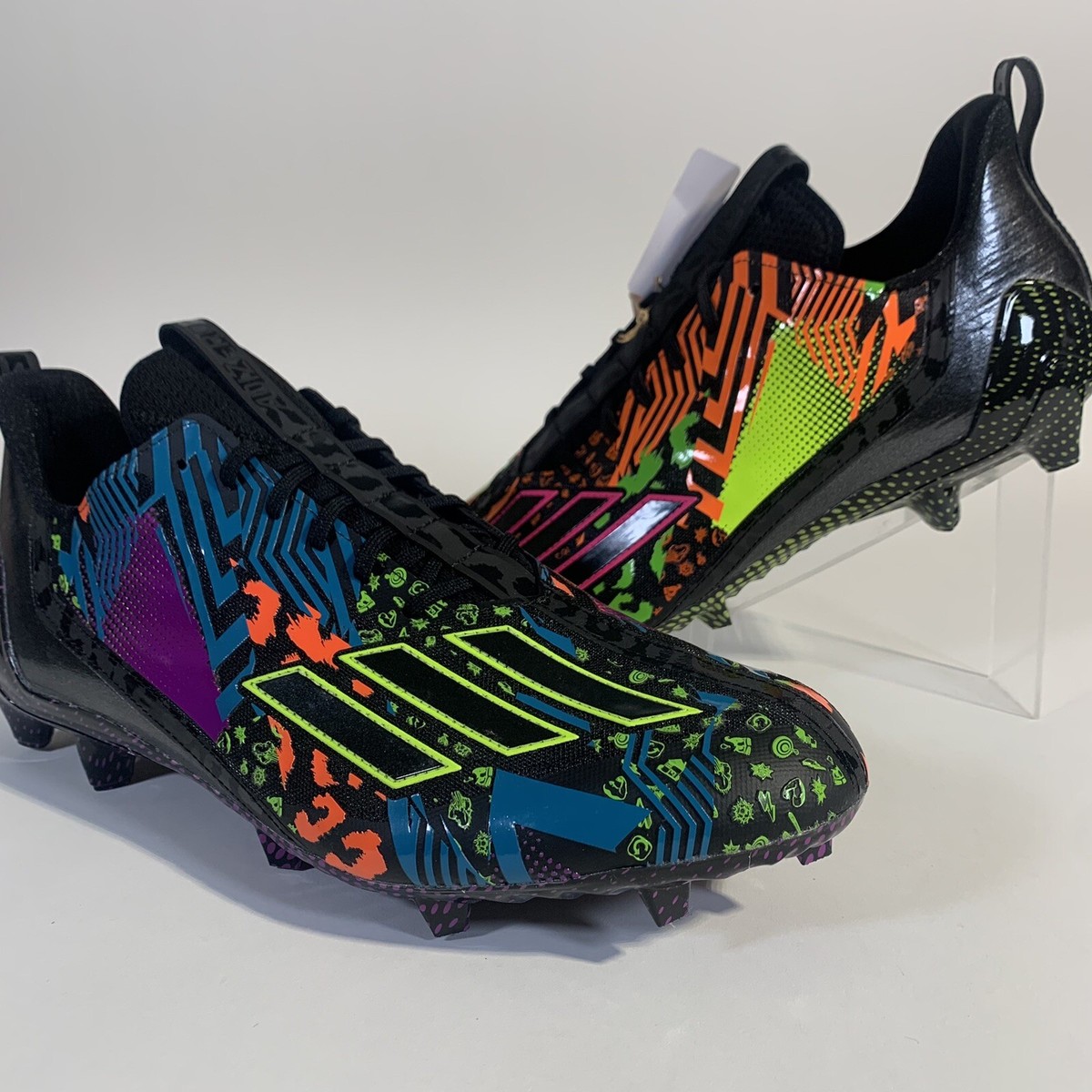 Adidas Adizero 12.0 Mismatch Football Cleats IG9569 Men's 14 Adidas Adizero 12.0 Mismatch Football Cleats IG9569 Men's 14