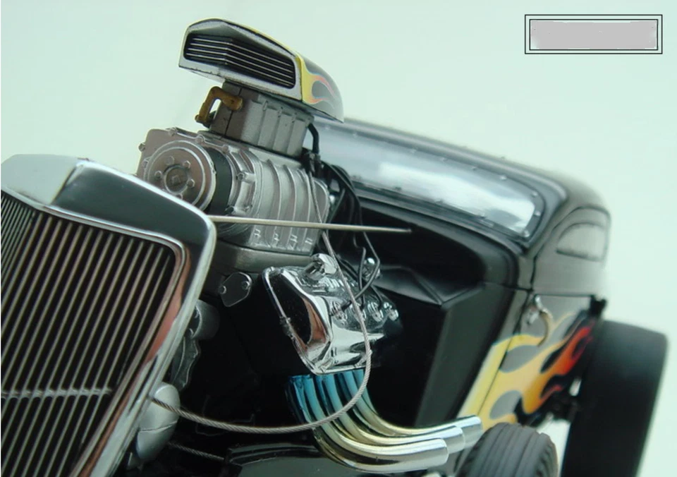 Coche de carreras Hot Rod con Chevy Corvette V8 24 Dragster 55 1955 57 1957 12 RARO 1:18 Foto 2 de 4