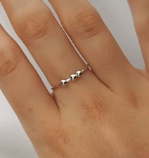Handmade Solid 925 Sterling Silver Minimalist Ring Statement Ring For Women