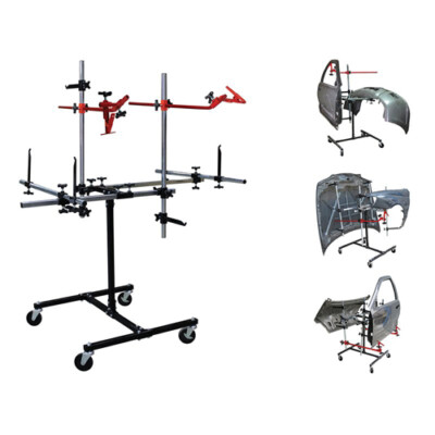 Pro-Tek BP-008 Universal Parts Rack, Adjustable Clamp Arms, Locking Wheels