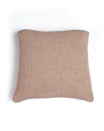 NEW Moss Stitch Metallic Cushion Copper/Stone  - Picture 1 of 2