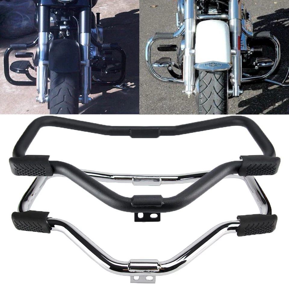Chrome/Black Engine Guard Highway Crash Bar For 04-up Harley Sportster 883 1200 — 第 4/4 张图片
