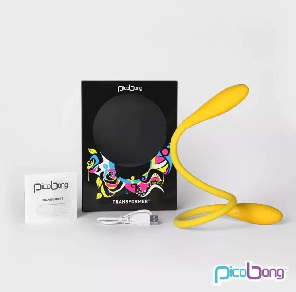 Новый PicoBong трансформатор двойной конец вибратор / массажер (желтый) см. Подробности. - Изображение 2 из 4