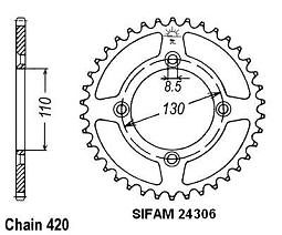 Kit chaine hyper renforcé anti-étirement Honda CR 85 R