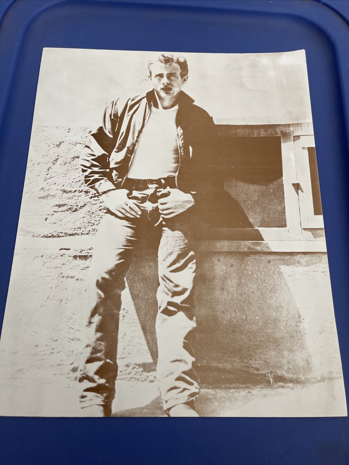 Vintage James Dean Black And White Studio Photo 11×14 Icon Falak