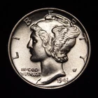 1941 Mercury Dime  Full Split Bands