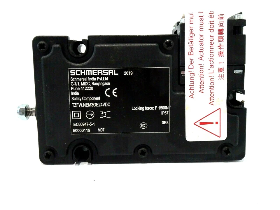 全新 SCHMERSAL TZFW.NEM3OE24VDC 安全互锁开关 TZFWNEM3OE24VDC — 第 2/2 张图片