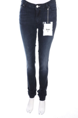 Acne Studios Used Look Skinny Jeans Stretch W26 L34 dark blue NEW#8925