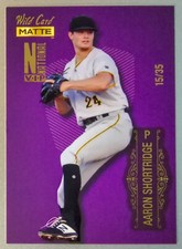 Aaron Shortridge 2022 Wild Card MATTE #MBN-9 National Convention VIP Purple /35