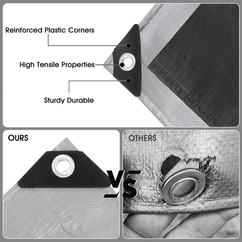 Robuste Poly Plane Bootszelt Wasserdicht Outdoor Plane Schatten Überdachung Abdeckung - Bild 5 von 39