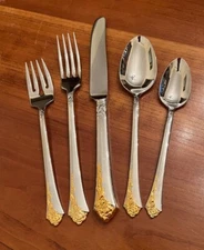 Oneida GOLDEN DAMASK ROSE Heirloom Stainless Flatware - Choice