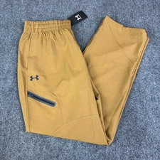 Under Armour UA Unstoppable Straight Leg Pants Mens L Tall Brown 1388824-498