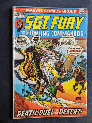 Marvel Sgt. Fury and His Howling Commandos Vol. 1 # 107 Regular Cover Feb '73 FN