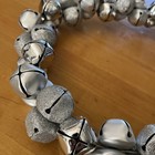 Elegant Christmas Jingle Bell Door Wreath Shiny, Matte and Glittery Silver 13" — photo 6
