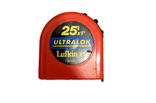 Lufkin Tape Measure 25ft. x 1" Yellow Tape Pocket Clip Ultralok #SV125 USA - Use