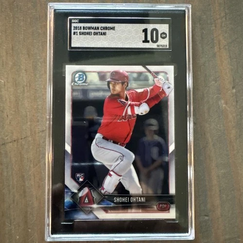 2018 Bowman Chrome Shohei Ohtani Rookie Card RC #1 SGC 10 Gem Mint! MVP