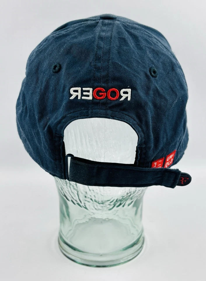 Gorra de tenis ajustable Uniqlo Roger Federer RF para hombre talla única azul marino Foto 4 de 4