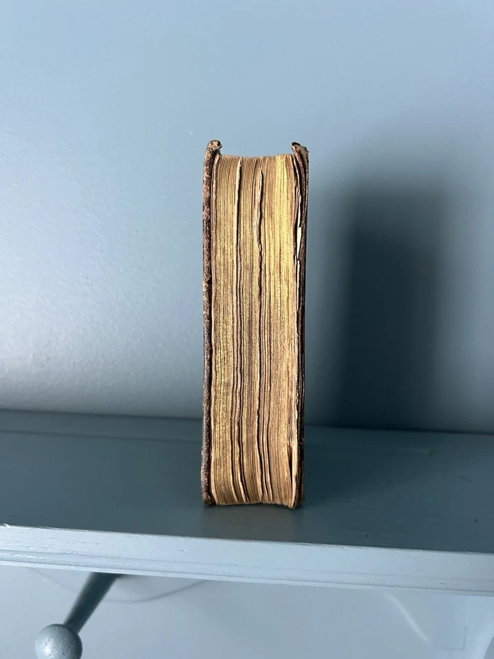 Antique 1884 Dutch New Testament And Psalm book Pocket Bible Leather Cover Foto 4 de 4