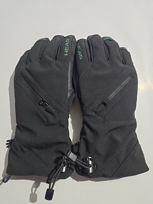 Head Adult Unisex Ski Gloves Black S Touchscreens Multiuse Zipper Pocket