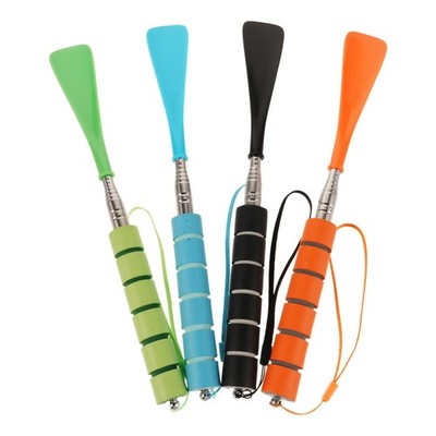 4 Pcs Telescopic Shoe Horn Metal Elderly Helper Dressing Stick Aid