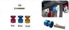Kleine St&auml;nderaufnahme Bobbins Racingadapter Schwingenschutz M6 farbig eloxiert
