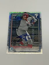 2024 Bowman Chrome Prospects Eduardo Tait Shimmer Refractor Auto 1st GTP