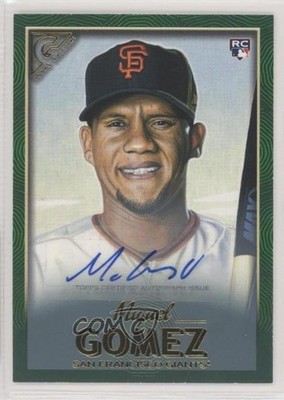 2018 Topps Gallery Green Auto 85/99 Miguel Gomez #135 Auto 1p5