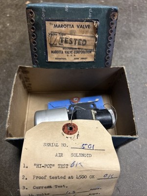Marotta Valve Model MV 40F Air Solenoid 