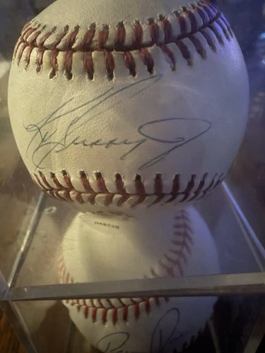Ken Griffey Jr.  Brian Rose Autographed Baseballs with ball case