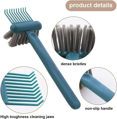 1 Pc 2-in-1 Hair Brush Cleaner Tool Mini Comb Cleaning Brush Remover Dust Tool - Picture 4 of 9