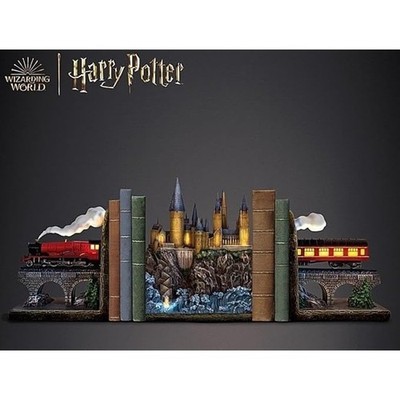 Harry Potter Collection Lights Up Limited-ed Journey to Hogwarts Bookends 3pc