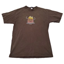 Vintage 90s Toy Machine Skateboards Poo Poo Head Tee Shirt 100% Cotton Size Med
