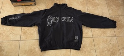 Supreme Old English Track Jacket – Black – Size Large (SS25) | eBay