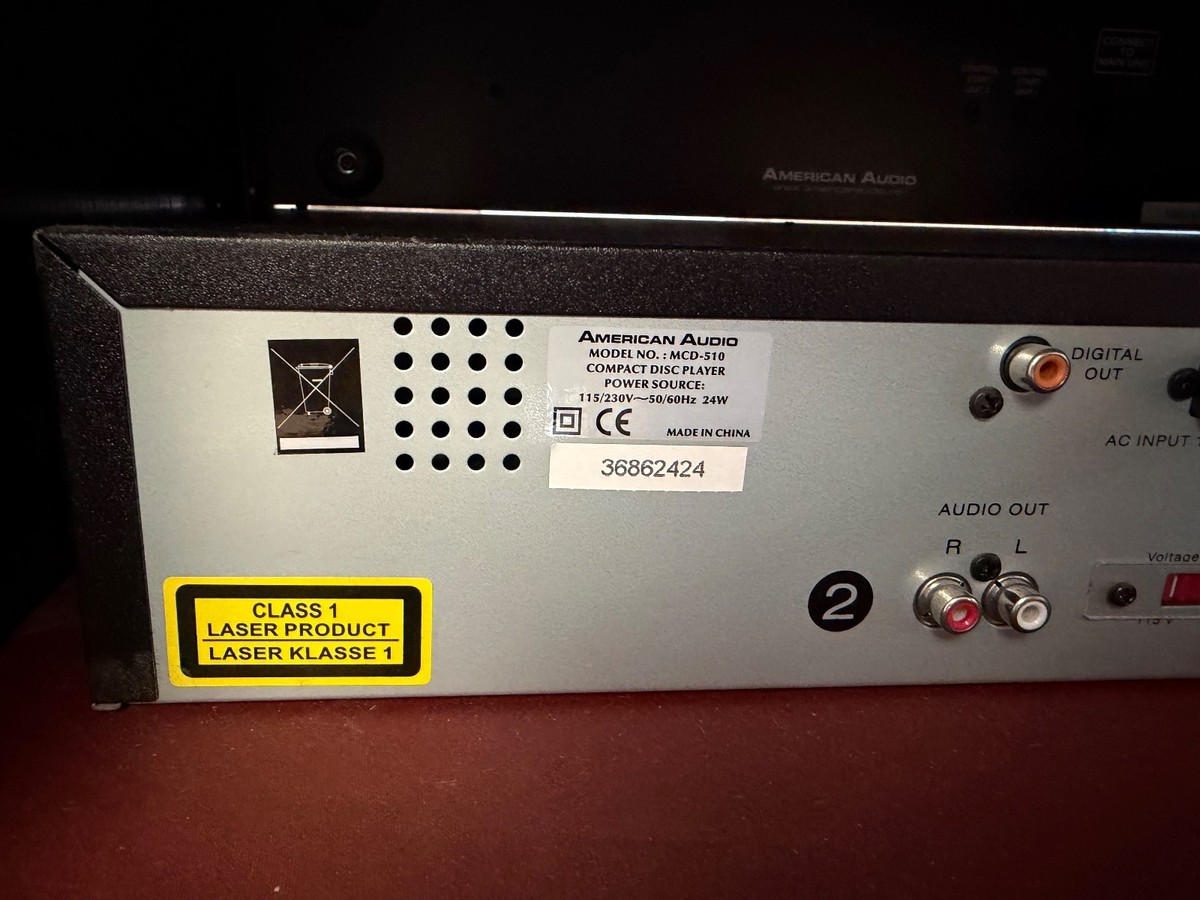 American Audio MCD-510 Professional Dual MP3 Compact Disk Player