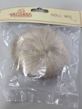 Tallina's Doll Wig Light Blonde Style 959 Size 7" Synthetic Hair Vintage New