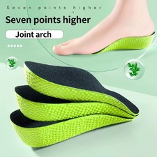 Height Increase Insoles Men Women Invisible Heel Lift Taller Shoe Inserts 2 Pads
