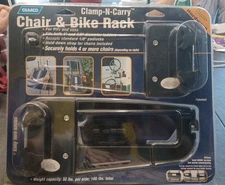 New Camco Clamp-N-Carry Chair & Bike Rack For RVs & Vans 51430 Camping Biking