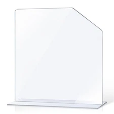 Clear Acrylic Sink Splash Guard with Suction Cup Freestanding Panel Barrier 1...