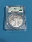 U.S. Mint 2024 $1 American Silver Eagle 1oz .999 Silver MS70 CAC First