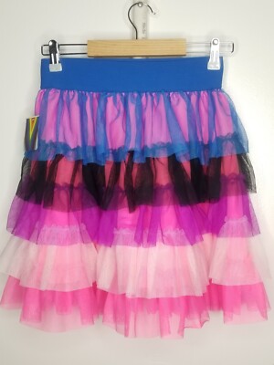 Adult Tutu High Rise Sz Medium Festival Colorful Party Skirt LGBTQ