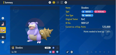 Pokemon Scarlet & Violet 6IV Shiny SLOWBRO Max EVs