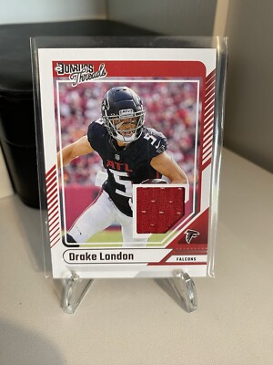 2024 Panini Donruss - Drake London - Falcons Threads Patch #DTH-DLO