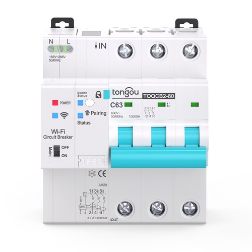 Tuya MCB WIFI Smart Circuit Breaker Short Circuit Protection Reclosing Switch - Picture 3 of 4