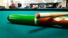 Vintage Custom Sneaky Pete Billiards Pool Cue: 4 Cocobolo Points & MOP Diamonds